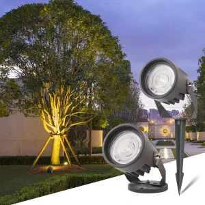 9W 12W IP67 AC DC 12 24V RGB 30 Beam Angle LED Spotlights 3000K 4000K 6000K Color Temp Landscape Outdoor Garden Tree Lighting