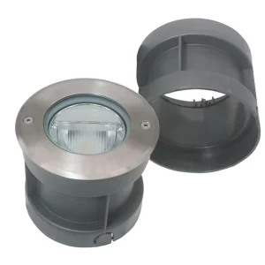 9W 12W Stainless Steel Bezel Asymmetric LED Recessed Ground Light, IP67 Waterproof
