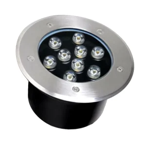 9W Garden LED Inground Light 110V 220V Round Recessed IP67 Waterproof Buried Underground Lamp Ground Lighting 3000K 6000K