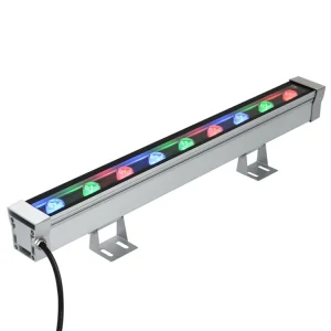 9W LED Linear Bar Wall Washer Light, Outdoor IP65 Wall-Mounted Aluminum Landscape Light