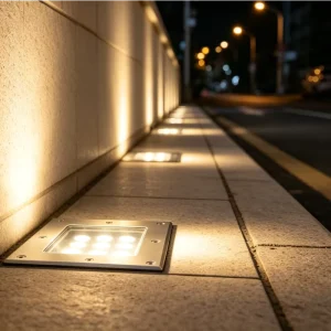 9W Outdoor IP67 Waterproof RGB Square LED Underground Light 12V 24V Aluminum Body Warm White