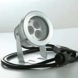 9W RGB 3IN1 Silver Aluminum Outdoor Landscape DMX LED Garden Light