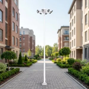 9m LED Middle Mast Light for Commercial & Residential Compound Courtyard Used for Park Road & Basement Entrance Lighting