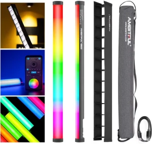 A2 PRO Full Color RGB Tube Light CRI 95 TLCI 97 Accurate Color 2500k 8500k Adjustable