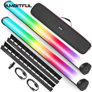 A2PRO 2500K-8500K Full Color LED Stick Light for Photography Built-in Lithium Battery RGB Tube Video Lighting