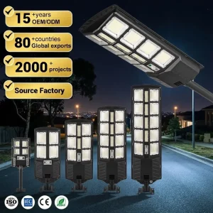 ABS Housing Body Road Light IP65 50W 100W 150W 200W 250W All in Two LED Solar Street Lamp