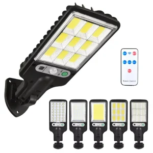 ABS Outdoor Garden Security RoHS CE Certified High Power IP67 Waterproof Solar LED Street Light with Remote Control