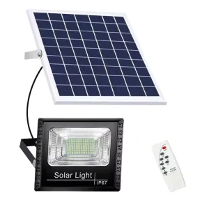 ABS Outdoor IP67 Waterproof Remote Control Rural Household Courtyard Garden Solar Led Flood Light 100W 200W 400W 500W 1000W