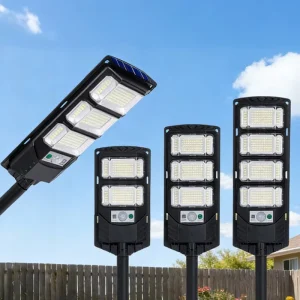 ABS Outdoor Waterproof Solar Street Light with Large Capacity Remote Control Battery & LED Light Source