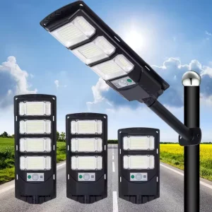 ABS Outdoor Waterproof Solar Street Light with Large-Capacity Remote-Control Battery and LED Light Source