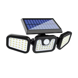 ABS Solar Motion Sensor Garden Wall Light 74 LED Outdoor Flood Lamp Weatherproof Security Lighting