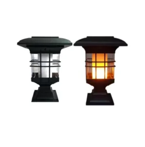 ABS Solar Pillar Light Landscape Decoration Light Waterproof Garden Insert Lamp with Battery Included 25000 Hours Lifespan