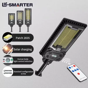 ABS Waterproof Solar Powered Sensor Lights for Outdoor Security Motion Detection in Carpark Backyard with Remote Control
