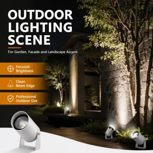 AC 110V/220V Universal Voltage IP66 Waterproof RGBW LED Flood Light for Garden Path Decoration Project