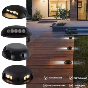 AC DC 24V Indoor Outdoor Stair Tread Yard Path Step Lights IP65 Waterproof Aluminum LED Dimmable 2 8W 60 Beam