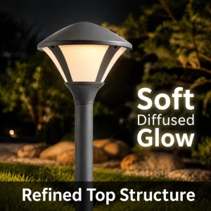 AC LED Garden Light Adjustable Color Temperature Durable Abstract Design Weatherproof LED Lawn Lamp Villa Patio