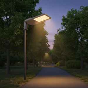 AC Powered Grey Die Cast Aluminum Road LED Street Light IP66 200W