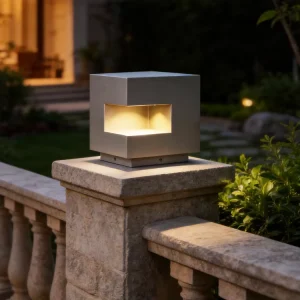 AC Powered IP65 Waterproof Stainless Steel Modern Outdoor LED Pillar Lights 7W for Garden Landscape Lighting Villa Fences