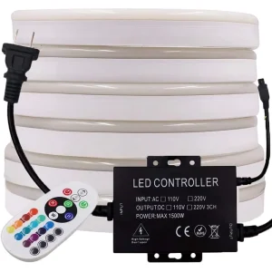 AC110V/220V RGB Color-Changing LED Neon Flexible Tube Strip for Edge and Track Lighting