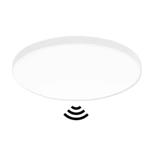 AC220V LED Panel Ceiling Light with Microwave Radar Motion Sensor and Voice Control, IP65 Waterproof, Indoor and Outdoor