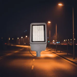 AC85-265V IP65 Waterproof Aluminum Alloy LED Street Light with 5000K Daylight Lamp Arm for Street Lighting