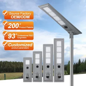 ALLTOP Intelligent Light Control Function 100W 200W 300W 400W Integrated All in One Led Solar Street Light