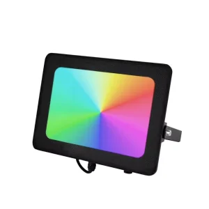 APP Intelligent Remote Control LED Floodlight 20W-100W Waterproof IP66 RGBCW Color Aluminum Body for Garden AC Power Supply