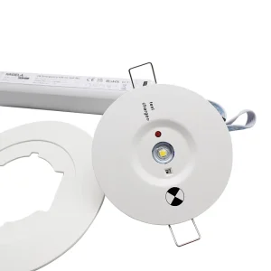 AS2293 Certified D40 D50 LED Emergency Downlight 2W 3H LiFePO4 Battery Recessed Ceiling Light for Indoor Fire Safety