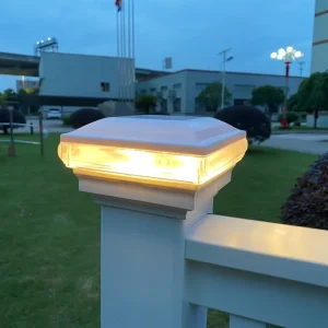 ASA Plastic 4×4 LED 12V Low Voltage Electric Outdoor Landscape Garden Post Cap Lamp IP44 3000K Warm Light White Portable CE