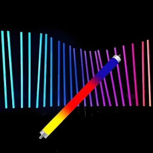 Addressable 40MM DMX RGB LED Tube for Parties Wedding Church Show Bar Club Stage Lights 360 Degree
