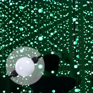 Addressable RGB Pixel Light 360 Degree Decoration 50mm Full Color Waterproof 3D LED Pixel Ball Light