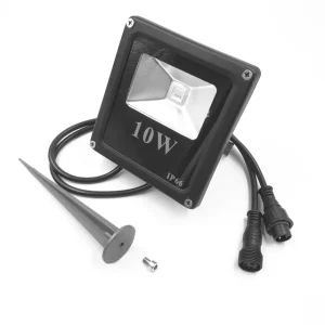 Addressable WS2811 Controlled IP66 Waterproof Smart 10W LED Flood Light Aluminum Alloy CRI 90 Dimmable