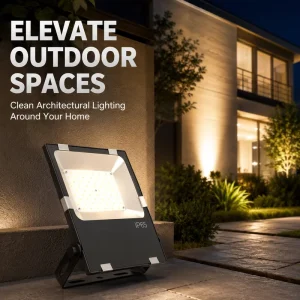 Adjustable 120-160° Wide Beam LED Flood Light CE ROHS Certified High Brightness Outdoor Wall Mount Projector Lamp