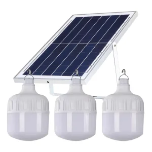 Adjustable 60W/80W/100W/150W 6V Solar Rechargeable LED Emergency Camping Lantern, Waterproof