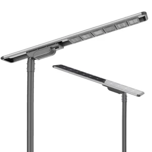 Adjustable Angle Aluminum Alloy IP65 DC LED 120W Monocrystalline Solar Panel LiFePO4 Battery Anti-Corrosion Solar Street Light