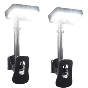Adjustable Clamp IP65 Solar LED Courtyard Light Motion Sensor Auto On Off Garden Fence Railing Farm Outdoor Landscape Lighting