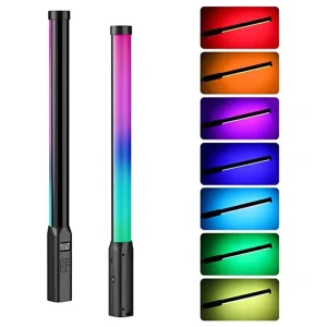 Adjustable Color Temperature LED RGB Tube Light Handheld Light Wand for Photography, Live Streaming, and Parties