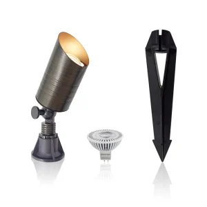 Adjustable Outdoor Landscape Lighting Garden Spotlight Waterproof Low Voltage with MR16 Bulb