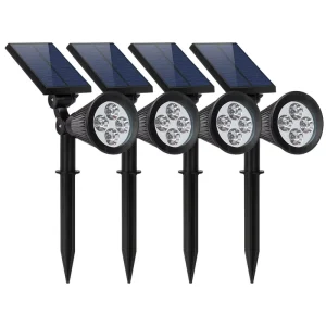 Adjustable Solar Spotlights IP65 Waterproof Garden Yard Outdoor LED Solar Recharge Spotlight