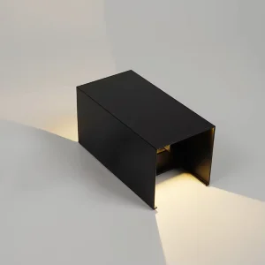 Adjustable Up Down Modern Square IP65 Waterproof Outdoor LED Wall Light Home Sconce