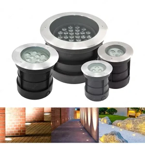 Adjustable Waterproof IP65 Inground LED RGB Recessed Surface Light Ground Spotlight Underground Light