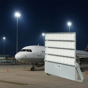 Airport Apron LED Flood Light 500W 750W 1000W Outdoor High Mast Pole Lamp for Seaport Dock Infrastructure