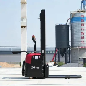 All Electric Walking Pallet Stacker Forklift Economic 3.5T Capacity 6m Lift Height Lithium Battery Energy Saving