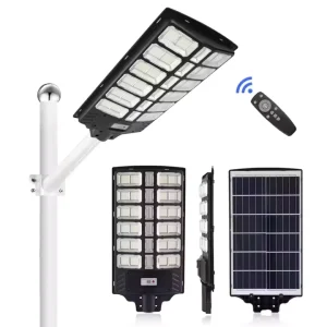 All In One Solar Led Street Light 600W/800W/1000W/1200W/2000W/3000W IP65 Remote Control 120 Beam Angle 5-7 Hours