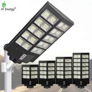 All-In-One Solar Street Lighting System 3000W Solar Panelled Light for Garden Street Use ABS Body for Roads