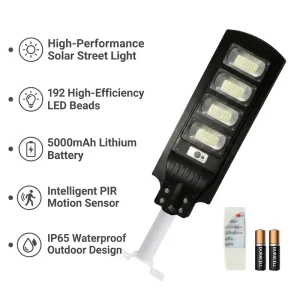 All One Solar LED ABS Street Lights IP66 Waterproof Garden Highway Use DC 200W Integration Solar Power Light