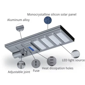 All in One IP67 Solar Street Light with Battery DC AC for Rural Area Outdoor LED Road Lamp