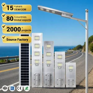 All-in-One Outdoor Garden IP65 Integrated LED Solar Street Light 50W 100W 150W 200W Waterproof