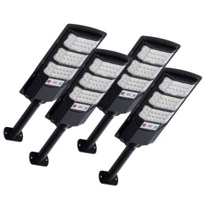 All in One Solar LED Street Light ABS LiFePO4 Battery Radar Sensor Remote Control IP65 Waterproof Human Induction Outdoor
