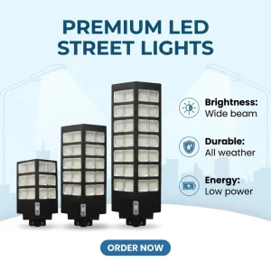 All in One Solar Street Light 400W IP65 Waterproof CE LiFePO4 Street Lights for Government Municipal Road Project